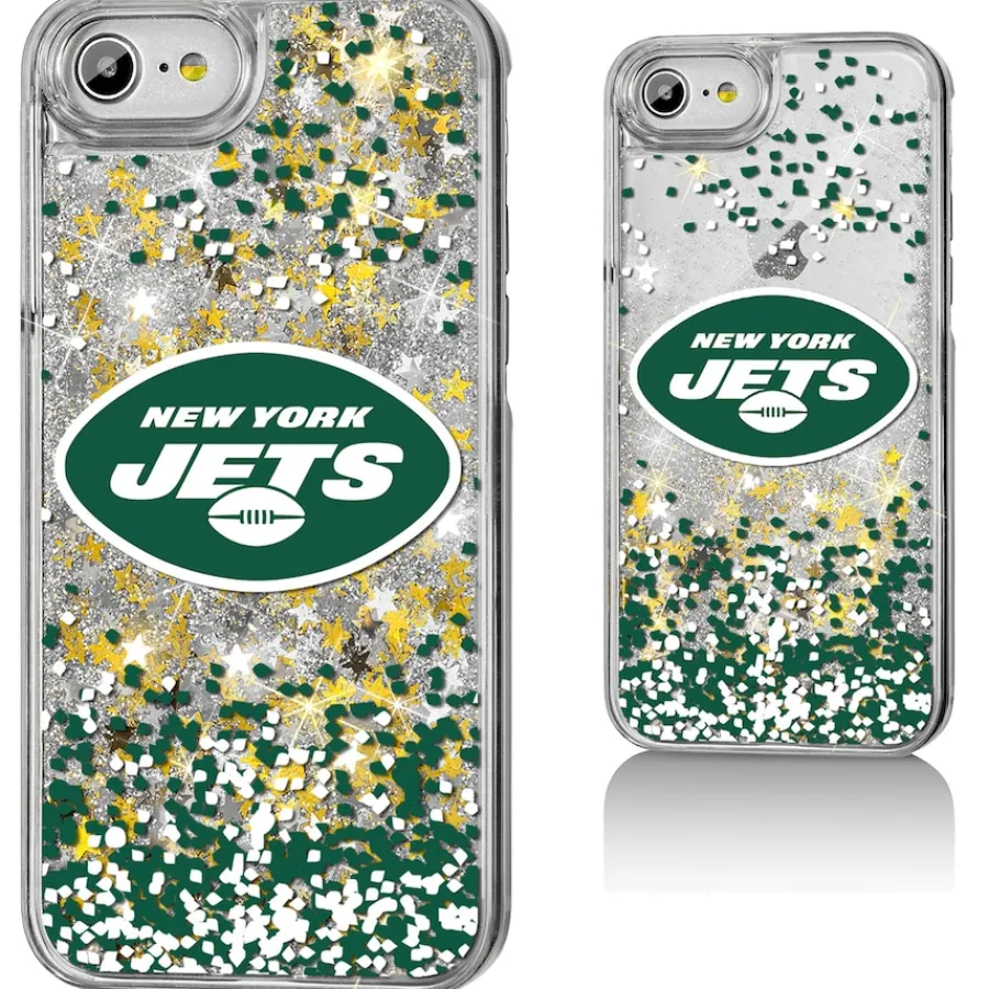 New York Jets Phone Cases | Electronics^ IPhone Glitter Case With Confetti Design