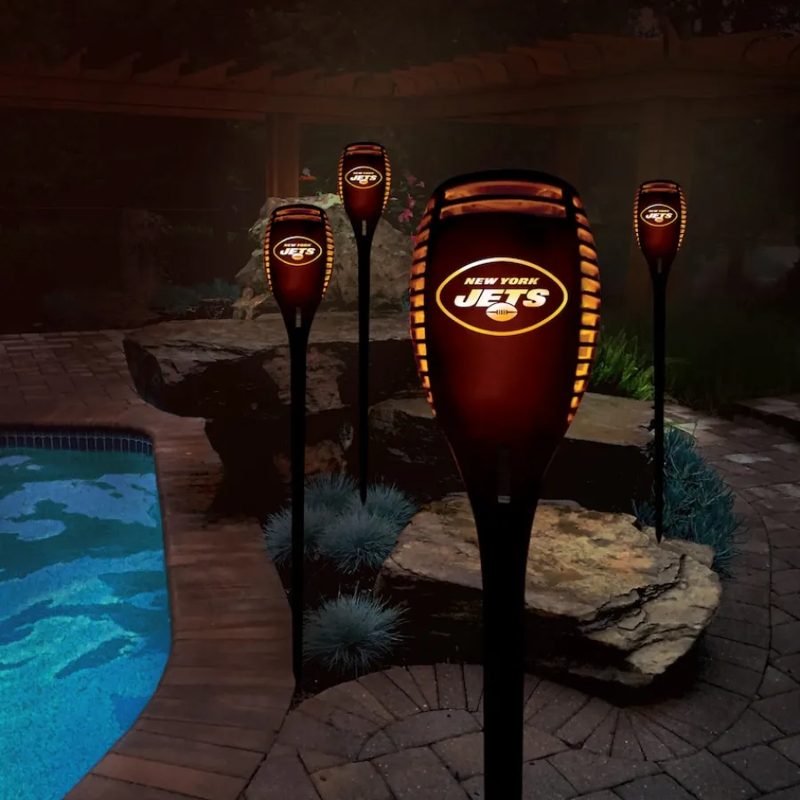 New York Jets Lighting^ LED Solar Torch