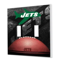 New York Jets Lighting^ Legendary Design Double Toggle Lightswitch Plate