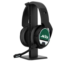 New York Jets Music^ Logo Wireless Bluetooth Gaming Headphones & Stand