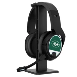 New York Jets Music^ Logo Wireless Bluetooth Gaming Headphones & Stand