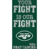 New York Jets Wall Art | Wall Art^ NFL Crucial Catch 6'' X 12'' Your Fight Is Our Fight Beat Cancer Sign