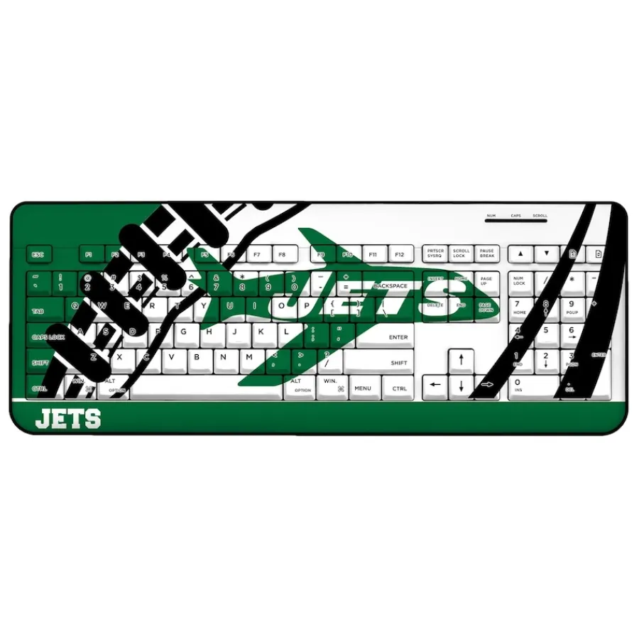 New York Jets Office Accessories^ Passtime Design Wireless Keyboard