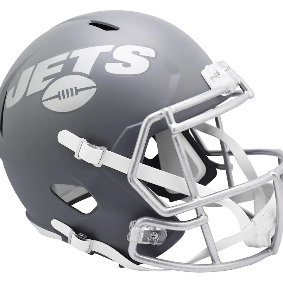 New York Jets Helmets | Helmets^ Riddell 2024 Slate Alternate Speed Replica Helmet
