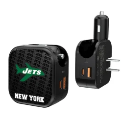 New York Jets Phone Cases^ Team Logo Dual Port USB Car & Home Charger