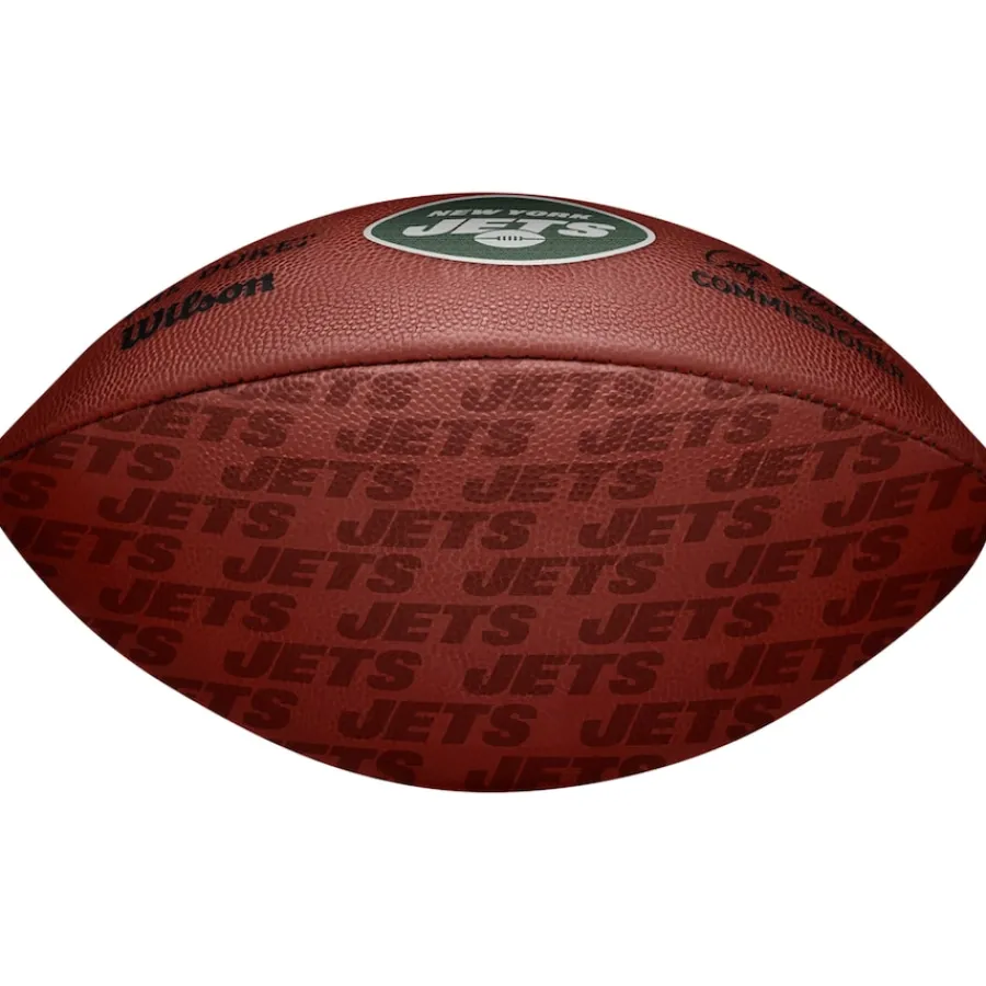 New York Jets Footballs^ Unsigned Wilson Showcase Duke Pro Football