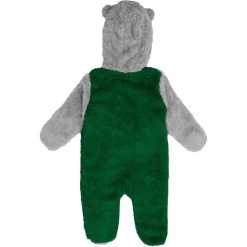 Kids New York Jets Rompers^Newborn & Infant Green Game Nap Teddy Fleece Bunting Full-Zip Sleeper