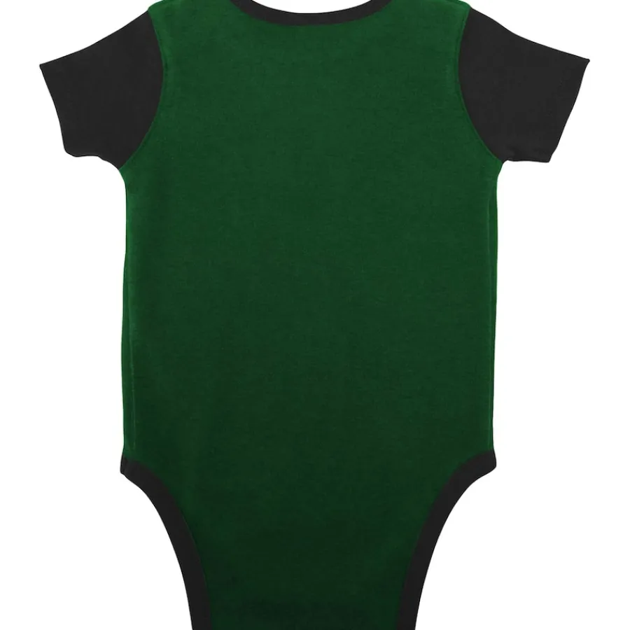Kids New York Jets Rompers^Newborn & Infant Green/Black Home Field Advantage Three-Piece Bodysuit, Bib & Booties Set