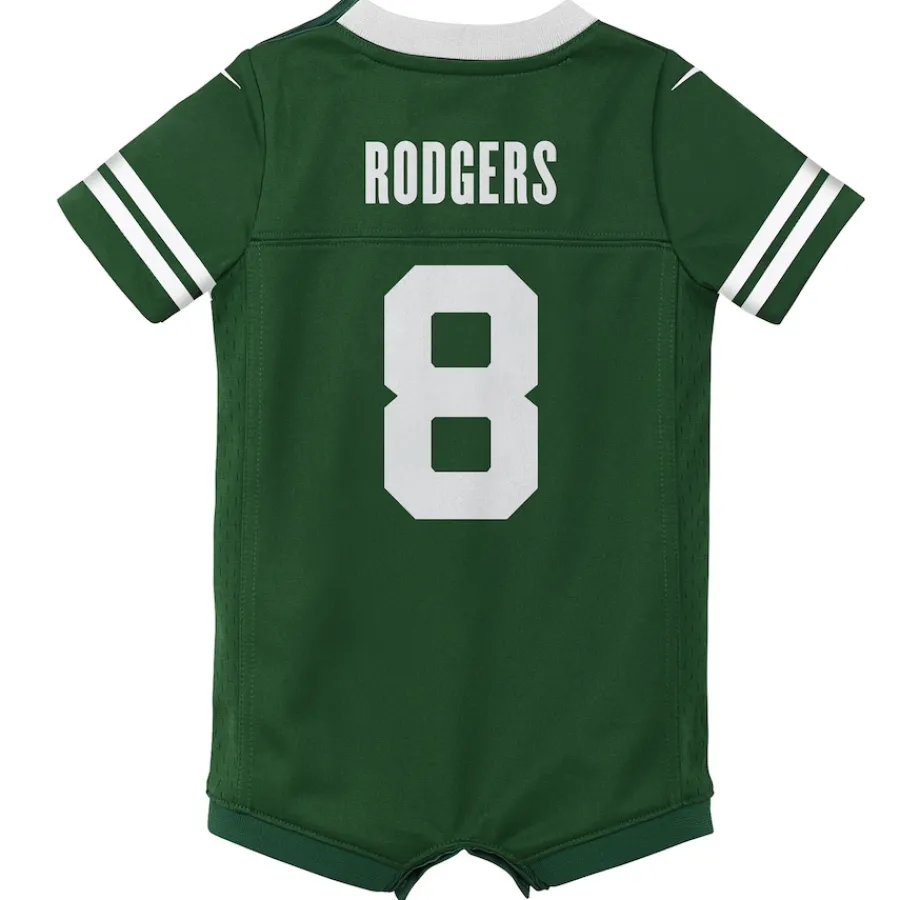 Kids New York Jets Jerseys | Kids^Newborn & Infant Nike Aaron Rodgers Legacy Green Game Romper Jersey