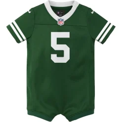 Kids New York Jets Jerseys | Kids^Newborn & Infant Nike Garrett Wilson Legacy Green Game Romper Jersey