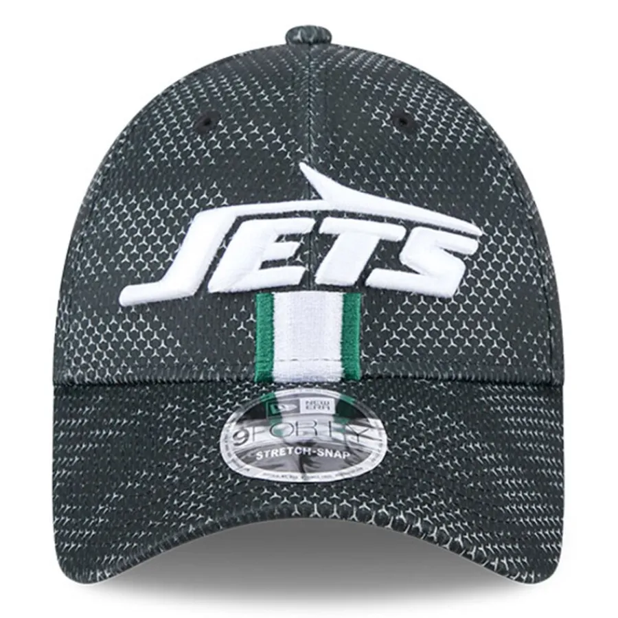 Kids New York Jets Hats | Kids^Toddler New Era Black 2024 NFL Sideline 9FORTY Stretch-Snap Hat
