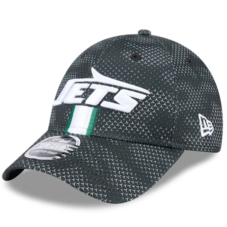 Kids New York Jets Hats | Kids^Toddler New Era Black 2024 NFL Sideline 9FORTY Stretch-Snap Hat