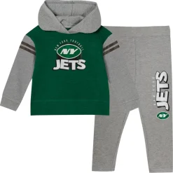 Kids New York Jets Rompers | Shorts & Pants^Toddler Club House Long Sleeve Hoodie Top And Leggings Two-Piece Set