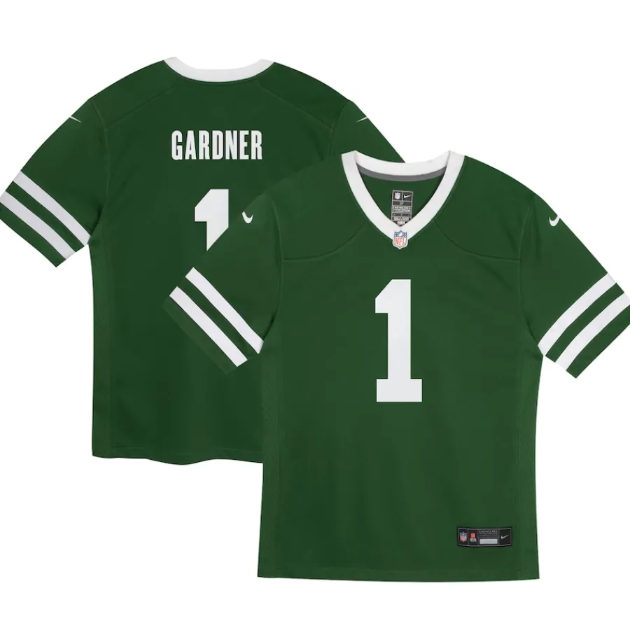Kids New York Jets Jerseys | Kids^Toddler Nike Ahmad Sauce Gardner Legacy Green Game Jersey