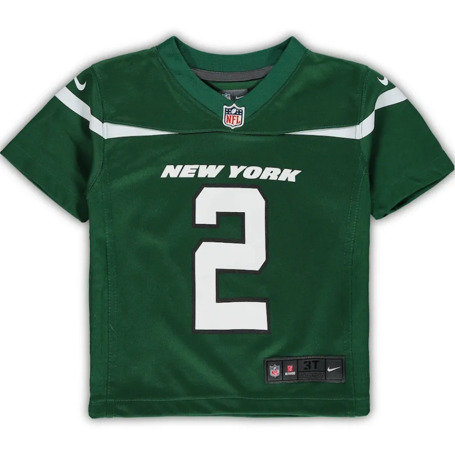 Kids New York Jets Jerseys | Kids^Toddler Nike Zach Wilson Green Game Jersey