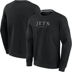 New York Jets Sweatshirts & Fleece | Men^Unisex Fanatics Black Elements Unlimited Fleece Pullover Sweatshirt