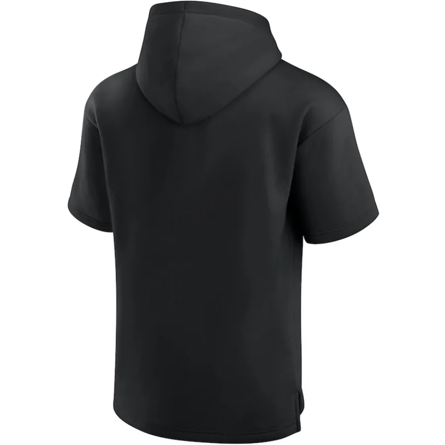 New York Jets Short Sleeved^Unisex Fanatics Black Elements Ready Short Sleeve Pullover Hoodie