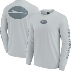 New York Jets T-Shirts | Men^Unisex Fanatics Gray Elements Strive Long Sleeve T-Shirt