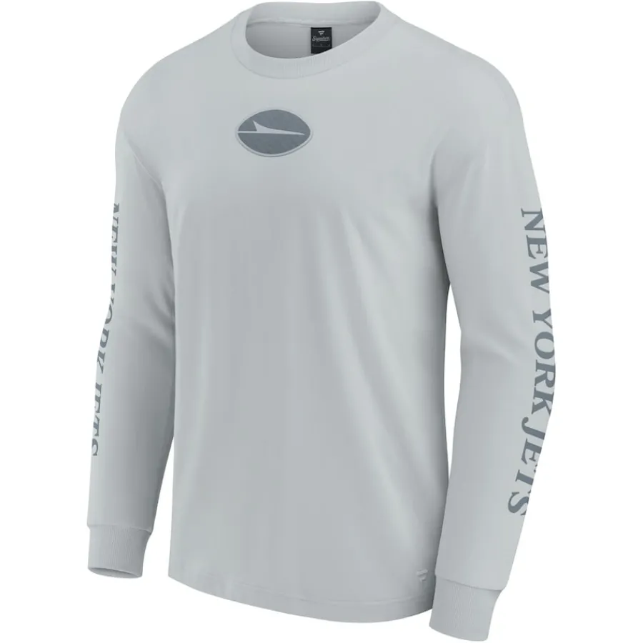 New York Jets T-Shirts | Men^Unisex Fanatics Gray Elements Strive Long Sleeve T-Shirt