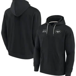 Women New York Jets Sweatshirts & Fleece | Women^Unisex Fanatics Black Elements Super Soft Fleece Pullover Hoodie