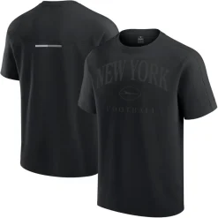 Women New York Jets T-Shirts | Women^Unisex Fanatics Black Elements Heavyweight Tri-Blend T-Shirt
