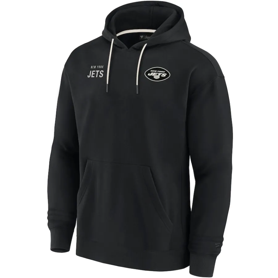 Women New York Jets Sweatshirts & Fleece | Women^Unisex Fanatics Black Elements Super Soft Fleece Pullover Hoodie