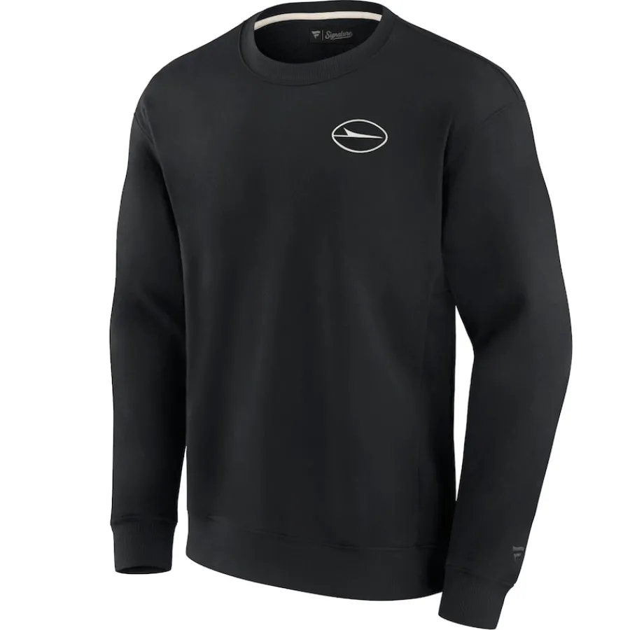 New York Jets Sweatshirts & Fleece | Men^Unisex Fanatics Black Super Soft Pullover Crew Sweatshirt