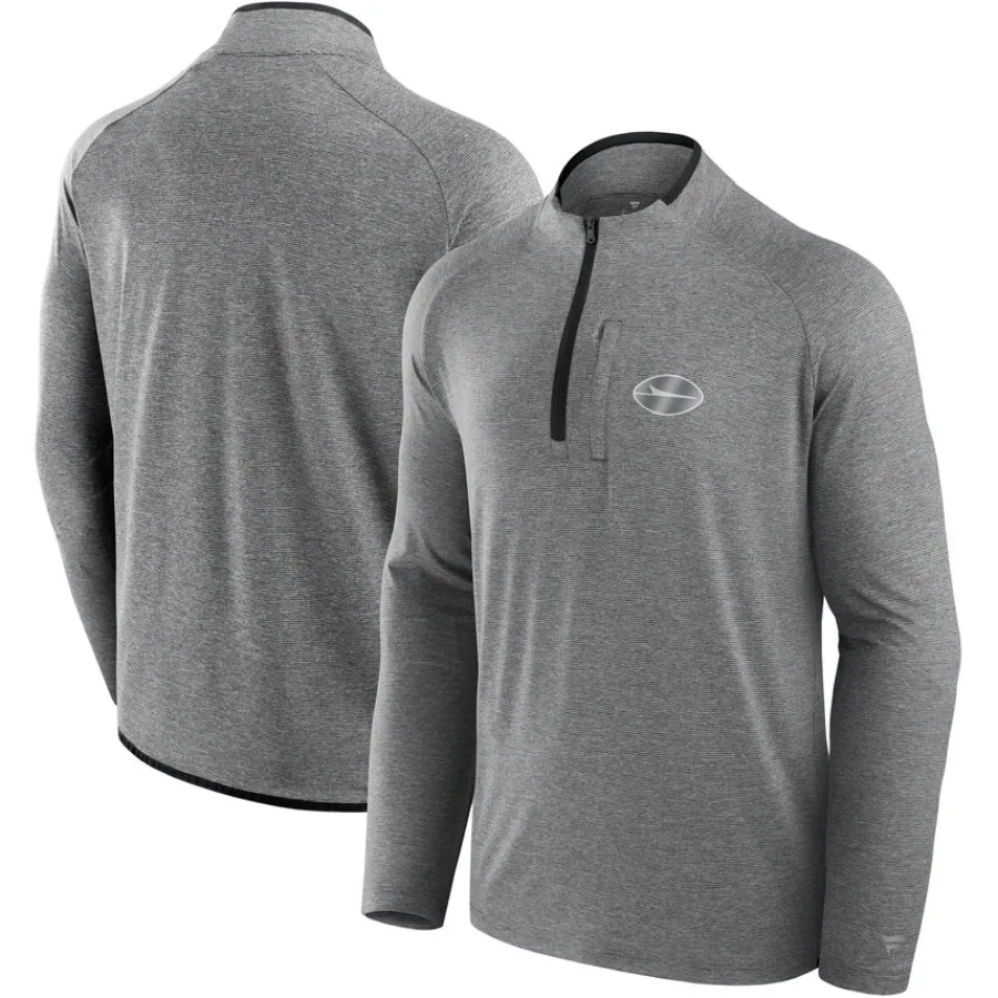 New York Jets Jackets | Sweatshirts & Fleece^Unisex Fanatics Charcoal Front Office Performance Primary Quarter-Zip Jacket