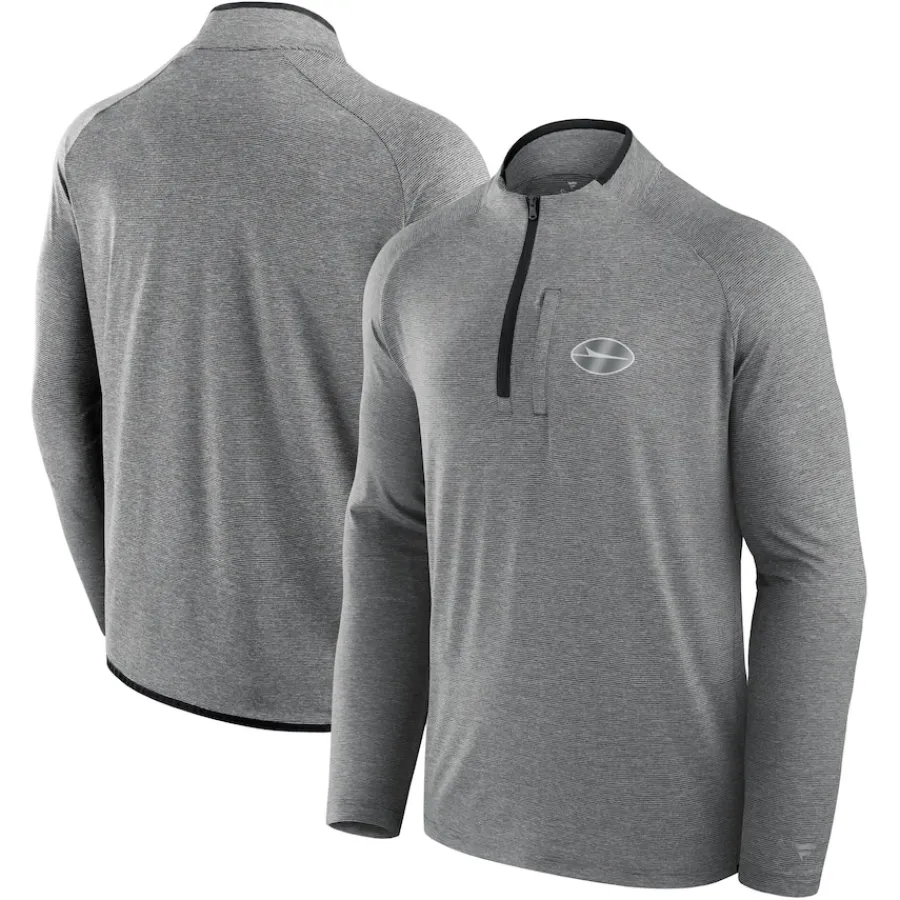 New York Jets Jackets | Sweatshirts & Fleece^Unisex Fanatics Charcoal Front Office Performance Primary Quarter-Zip Jacket