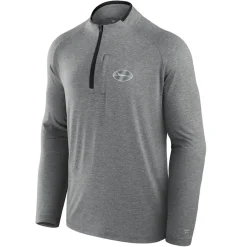 New York Jets Jackets | Sweatshirts & Fleece^Unisex Fanatics Charcoal Front Office Performance Primary Quarter-Zip Jacket