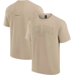 Women New York Jets T-Shirts | Women^Unisex Fanatics Khaki Elements Heavyweight Tri-Blend T-Shirt