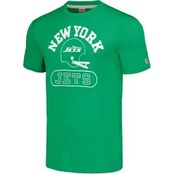 Women New York Jets T-Shirts | Women^Unisex Homage Green Helmet Tri-Blend T-Shirt