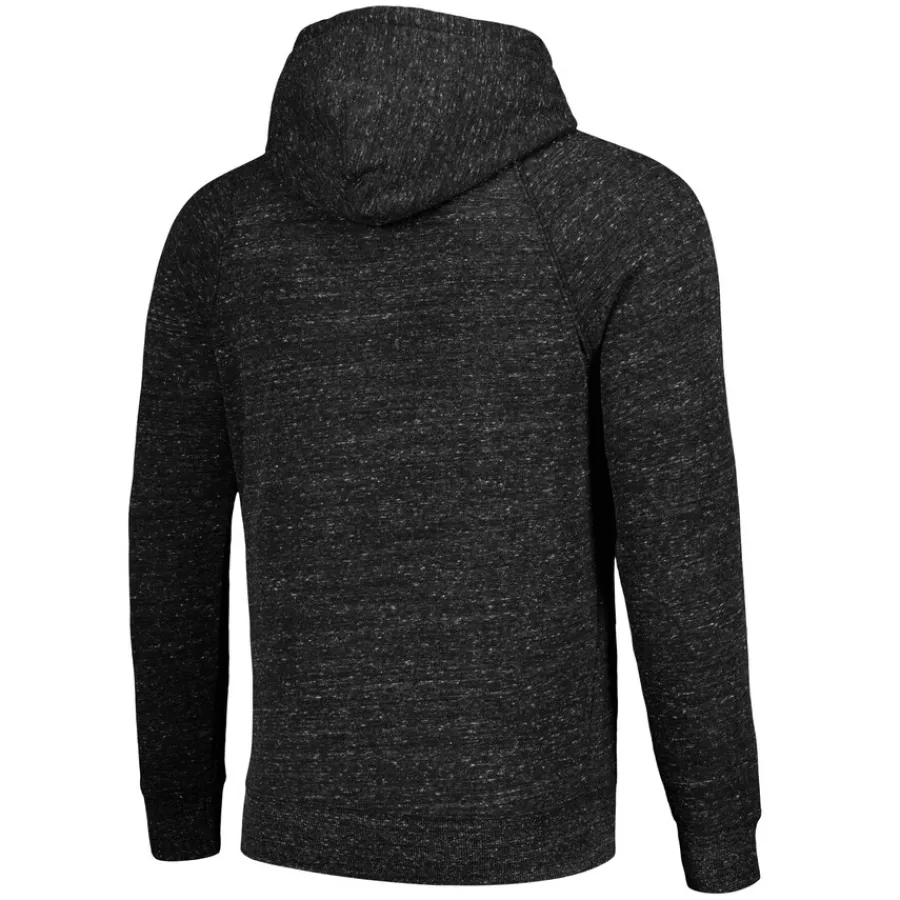 New York Jets Sweatshirts & Fleece | Men^Unisex Homage Charcoal NFL X Guy Fieri’s Flavortown Tri-Blend Pullover Hoodie