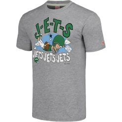 Women New York Jets T-Shirts | Women^Unisex NFL X Homage X Beavis And Butt-Head Gray Tri-Blend T-Shirt
