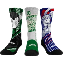 New York Jets Shoes & Socks | Shoes & Socks^Unisex Rock Em Socks 3-Pack Crew Socks