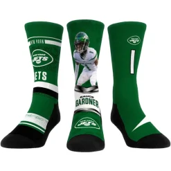 New York Jets Shoes & Socks | Shoes & Socks^Unisex Rock Em Socks Ahmad Sauce Gardner 3-Pack Crew Sock Set