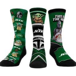 Women New York Jets Shoes & Socks | Shoes & Socks^Unisex Rock Em Socks 3-Pack Mandalorian Crew Socks