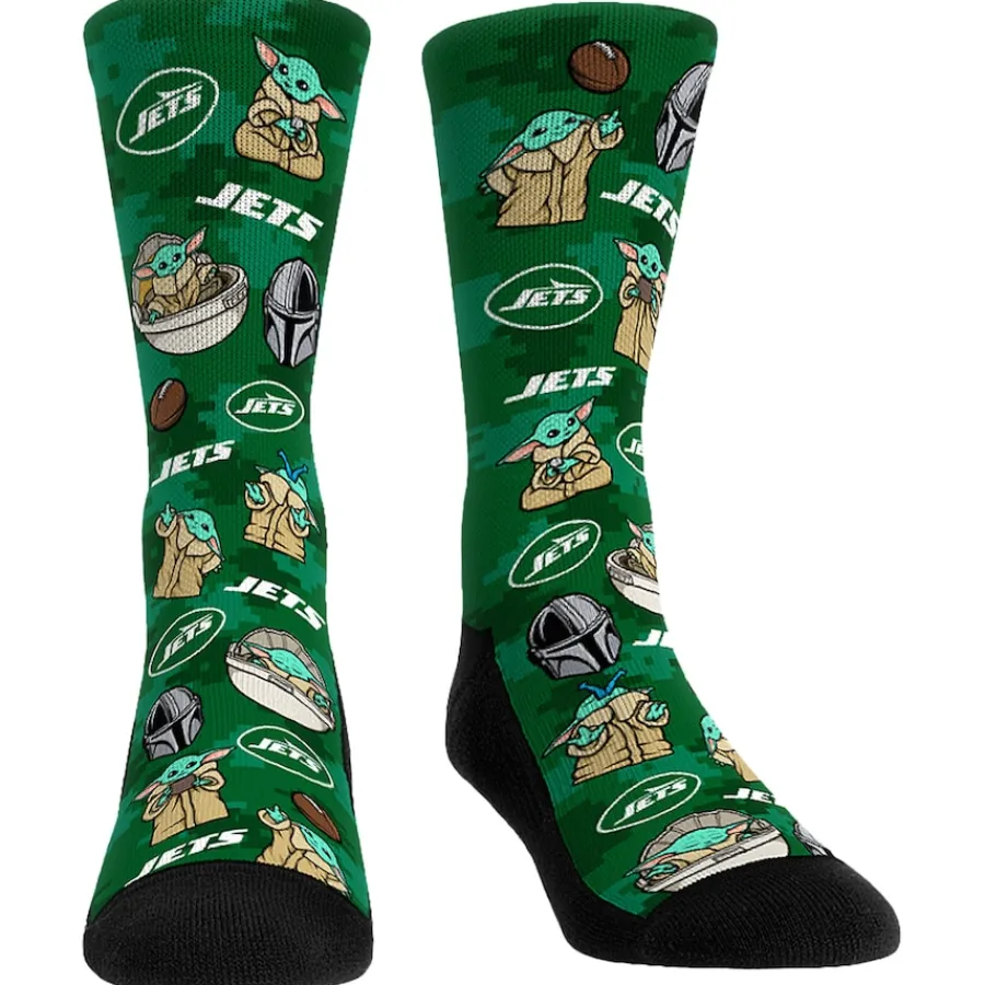Women New York Jets Shoes & Socks | Shoes & Socks^Unisex Rock Em Socks 3-Pack Mandalorian Crew Socks