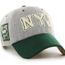 New York Jets Hats | Men^Unisex Stoney Clover Lane X '47 Gray/Green Block Clean Up Adjustable Hat