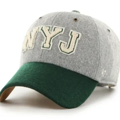 New York Jets Hats | Men^Unisex Stoney Clover Lane X '47 Gray/Green Block Clean Up Adjustable Hat