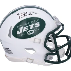 New York Jets Autographed Items | Helmets^Vinny Testaverde Autographed Riddell Throwback 1998-2018 Speed Mini Helmet
