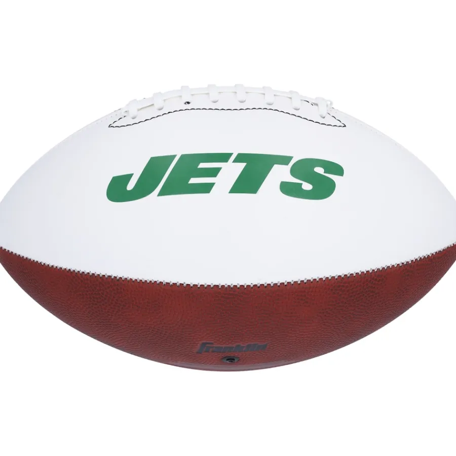 New York Jets Autographed Items | Footballs^Vinny Testaverde Autographed Franklin White Panel Football
