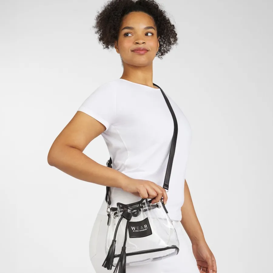 Women New York Jets Accessories | Purses^WEAR By Erin Andrews Clear Stadium Bucket Purse