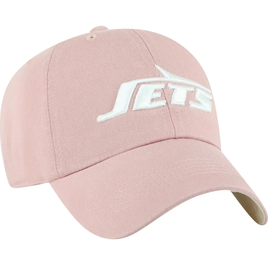 Women New York Jets Hats | Women^Women's '47 Pink Ballpark Cheer Dusty Rose Clean Up Adjustable Hat