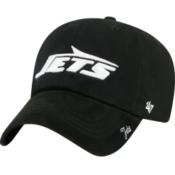 Women New York Jets Hats | Women^Women's '47 Black Miata Clean Up Adjustable Hat