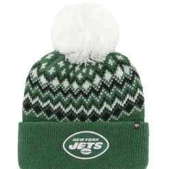 Women New York Jets Hats | Women^Women's '47 Green Elsa Cuffed Pom Knit With Hat