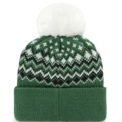 Women New York Jets Hats | Women^Women's '47 Green Elsa Cuffed Knit Hat With Pom