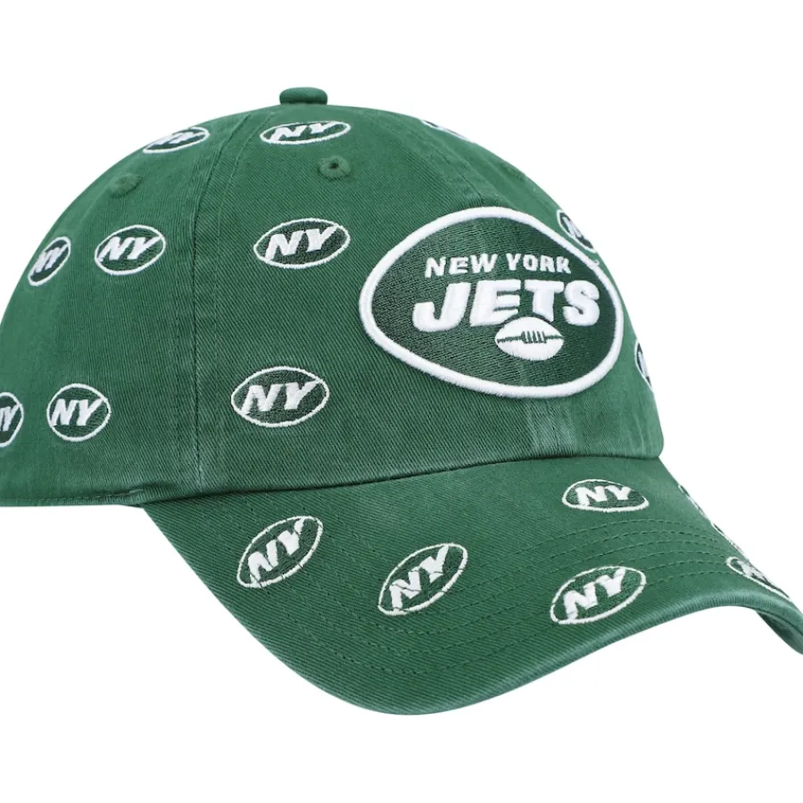 Women New York Jets Hats | Women^Women's '47 Green Confetti Clean Up Adjustable Hat
