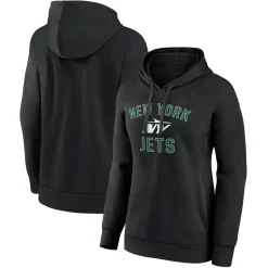 Women New York Jets Sweatshirts & Fleece | Women^Women's Black Victory Arch Pullover Hoodie