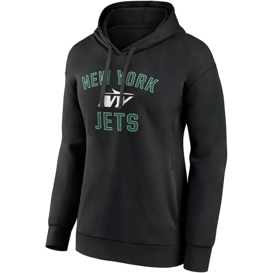 Women New York Jets Sweatshirts & Fleece | Women^Women's Black Victory Arch Pullover Hoodie